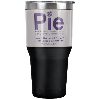 Supernatural Pie Steel Tumbler 30oz Coffee Travel Mug