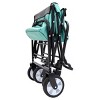 Collapsible Foldable Wagon Cart Beach Wagon Heavy Duty Utility Cart  For For Camping With 3Pcs Plastic Liner Bag - 2 of 4