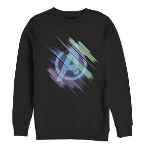 Men's Marvel Avengers: Endgame Logo Glitch Streaks Sweatshirt - 1 of 3