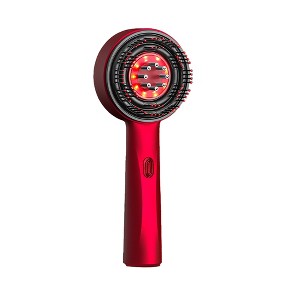 Oil Dispensing Massage Brush with Red Light Therapy - 1 of 4