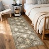 Modern Area Rug Elegant Floral Durable Stain-Resistant Fabric Washable Waterproof Perfect Rug for Living Room Bedroom - 3 of 4