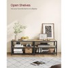 VASAGLE TV Stand, TV Console for TVs Up to 70 Inches, TV Table, TV Cabinet with Storage Shelves, Steel Frame - 3 of 4