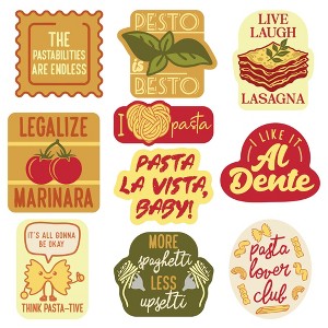 Pasta Sticker Extra Large Stickers for Adults Funny Adhesives with Memes - Crazy Dog  For Foodies - 1 of 4