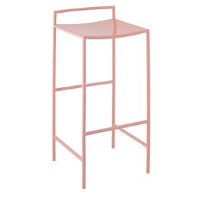JONATHAN Y Svelte Coastal Contemporary Iron Saddle-Seat Low-Back Bar Stool with Foot Rest - 1 of 4