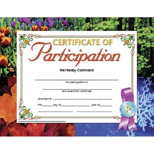 Hayes Publishing Certificate of Participation, 8.5" x 11", Pack of 30 (Case of 4) - 1 of 1