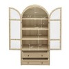 70.28" Tall Arched Pantry Cabinet with Doors and Drawers,Modern Farmhouse Kitchen Storage Display for Dining Room,Living Room-Baofuwish - 4 of 4