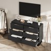 Garvee 6 Dresser for Bedroom, 47.2" Wide Dresser, Freestanding Vertical Drawer Cabinet with Storage, Wooden Closet Storage Chest for Bedroom - 4 of 4
