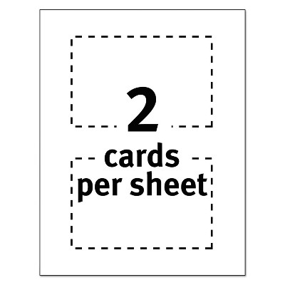 Avery White Matte 4 x 6 Color Laser Postcards, 80 Count