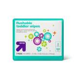Fragrance-Free Flushable Toddler Wipes - up & up™ (Select Count)