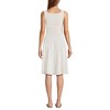 Lands' End Women's Cupro Fit and Flare Sleeveless Dress - 2 of 4