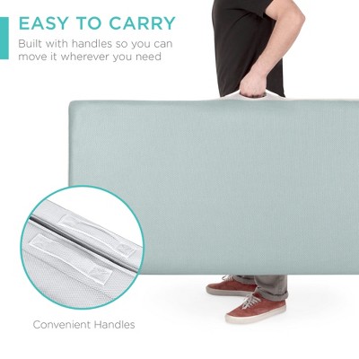 Seafoam Full-Size Foldable Foam Mattress with Carry Case