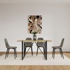 5-Piece Dining Set with MDF Kitchen Table and 4 Armless Chairs - 2 of 4