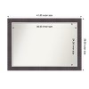 Amanti Art Ellie Non-Beveled Framed Bathroom Vanity Wall Mirror - 3 of 4