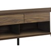74" MDF 2-Door TV Console with 2 Drawers, Ample Storage and Euro Glides for TVs up to 79" for Living Room and Bedroom - 4 of 4