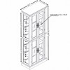 GlasFlength, Decorative Storage Cabinets, Freestanding Farmhouse Design, Spacious Interior Shelves, Functional for Any Room, Brown, 26"*11.8"*70.08" - 4 of 4