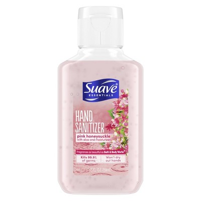 Suave Honey Suckle with Aloe Hand Sanitizer - Pink - Trial Size - 2 oz