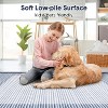 Washable Runner Rug Modern Neutral Low Pile Non Shedding Soft Bordered Carpet for Kitchen Bathroom - 4 of 4