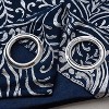 RT Designer Collection Helena Halo Foil Blackout Luxurious Decorative Grommet Curtain Panel 54" x 90" Navy - 4 of 4