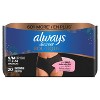 Always Discreet Boutique Adult Postpartum Incontinence Underwear for Women - Black - Small/Medium - image 2 of 4