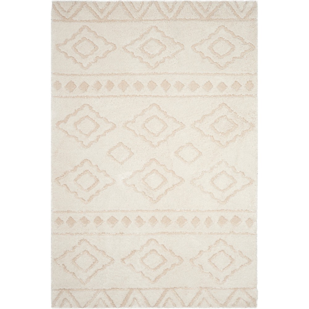 3'x5' Geometric Design Loomed Accent Rug Ivory/Beige - Safavieh