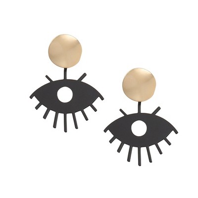 SOHI Women's Contrast Drop Earrings