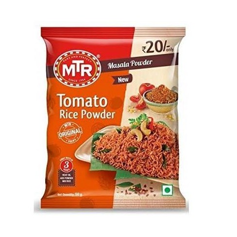 NEW MTR Tomato Rice Masala Powder 50g- 1.76OZ- 100% Natural No Preservatives - image 1 of 3