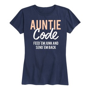 Women's - Instant Message - Auntie Code Short Sleeve Graphic T-Shirt - 1 of 4