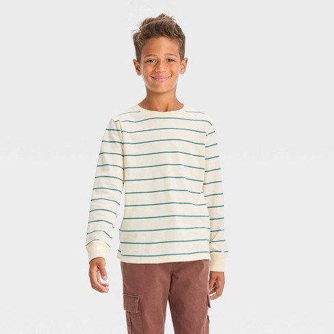 Boys' Long Sleeve Button-down Shirt - Cat & Jack™ White S : Target