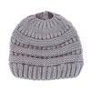 CTM Women's Ponytail Winter Beanie Knit Hat - 4 of 4