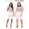 Rekucci Women's Ease into Comfort Pull-On Modern City Shorts – Chic Office to Casual Style with Wide Waistband - 4 of 4