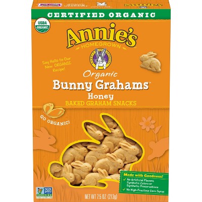 Annie's Organic Bunny Grahams Honey Baked Snacks - 7.5oz