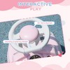 Vynxaria Blance bike, Foot to Floor Sliding Car with Horn, Steering Wheel &  Anti-Over-Backwards System for Toddler Ages 18-36 Months, Pink - 3 of 4