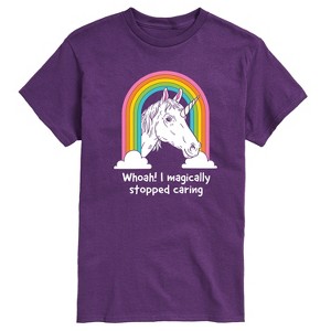 Men's - Instant Message - Magically Stopped Caring Short Sleeve Graphic T-Shirt - 1 of 4