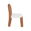 Meridian Furniture,Amari Vegan Leather and Boucle Fabric Dining Chair, Set of 2 - 4 of 4