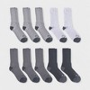 Realtree Men's 10-Pack Crew Socks - Cotton Blend, Full Cushion, Reinforced Heel & Toe - Durable Everyday Comfort (Shoe Size 6-12) - 2 of 4