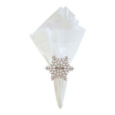 C&F Home Silver Snowflake Napkin Ring