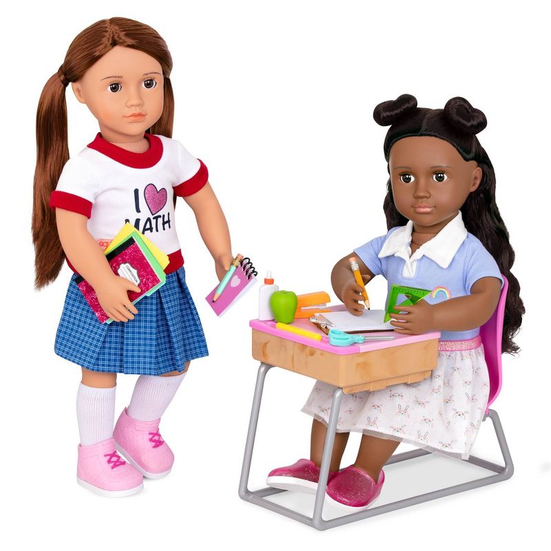 Our Generation Flying Colors School Desk &#38; Supplies Accessory Set for 18&#34; Dolls, 4 of 7
