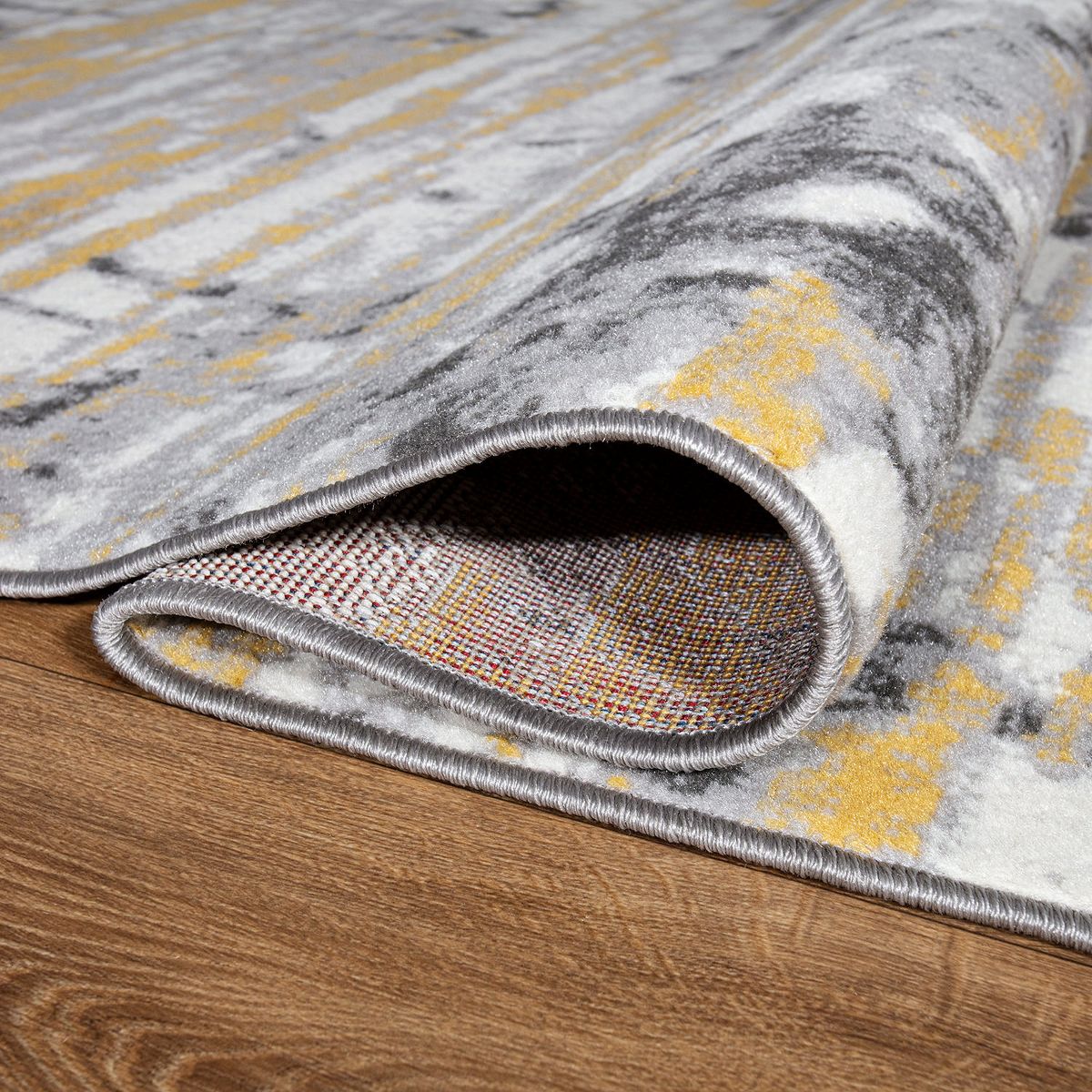 World Rug Gallery Vintage Abstract Modern Area Rug: Indoor Runner, Low Pile, Stain-Resistant - thumbnail 3