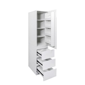 YOOCOZZ Kitchen Pantry Storage Cabinet with Doors,Shelves and Drawers-White - 1 of 4