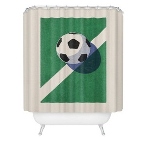Deny Designs Daniel Coulmann Balls Football Shower Curtain - 1 of 3