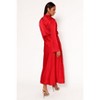 Petal and Pup Kristyn Long Sleeve Midi Dress - Red XS - 2 of 4
