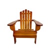 VisioGear Patio Folding Adirondack Chair, Patio Folding Chair with Sloping Seat, Patio Lawn Chair for Outside Garden, Brown, 29.53"*21.06"*36.61" - 3 of 4