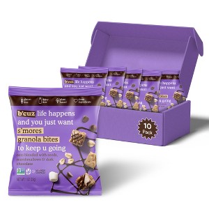 B'cuz Snacks Granola Bites 1oz-Bag Multipacks, Gluten Free Delicious Healthy Snacks for Adults & Kids - 1 of 4