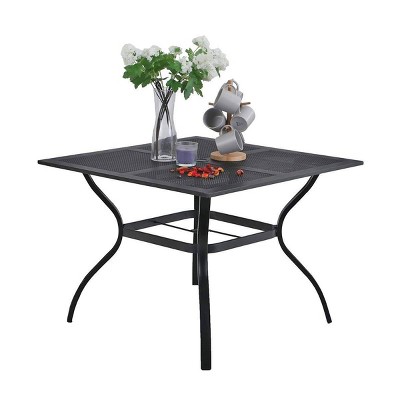 37"x37" Square Dining Table - Black - Captiva Designs