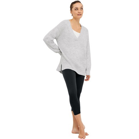 Ellos Women's Plus Size Knit Capri Leggings : Target