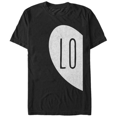 Men's Lost Gods Lo Half Love Heart T-shirt : Target