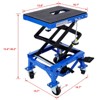 300 Lbs Hydraulic Motorcycle Lift Jack, Motorcycle Scissor Jack Secure Foot Lever, Motorcycle Lift Table with Wheels For Small Dirt Bikes - 3 of 4