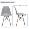 Yaheetech Modern Dining Chairs with Natural Beech Wood Set of 4 - 4 of 4