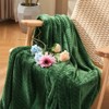 Aoibox Fleece Throw Blanket, Super Soft Flannel Cozy Blanket for Adults, Washable Lightweight Blanket for Sofa Bed, Warm Plush Blanket for All Season - 3 of 4
