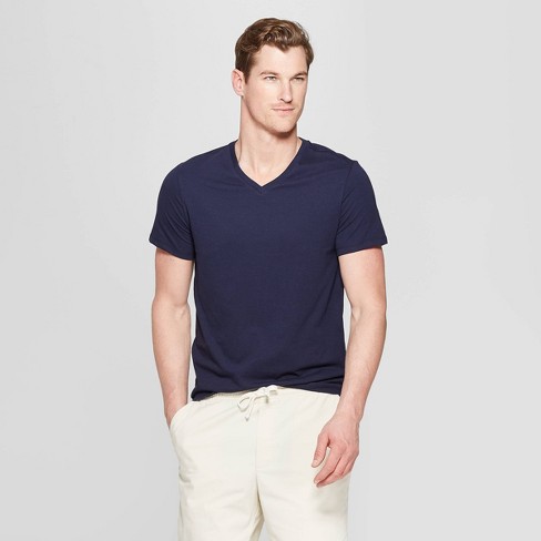 Men's Every Wear Short Sleeve V-neck T-shirt - & Co™ Xavier Navy : Target